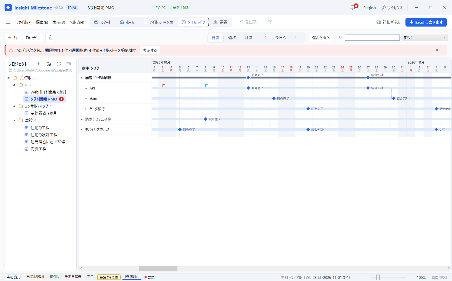 STEP 02 — 線表で見る